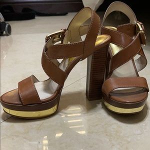 Brown Block heels